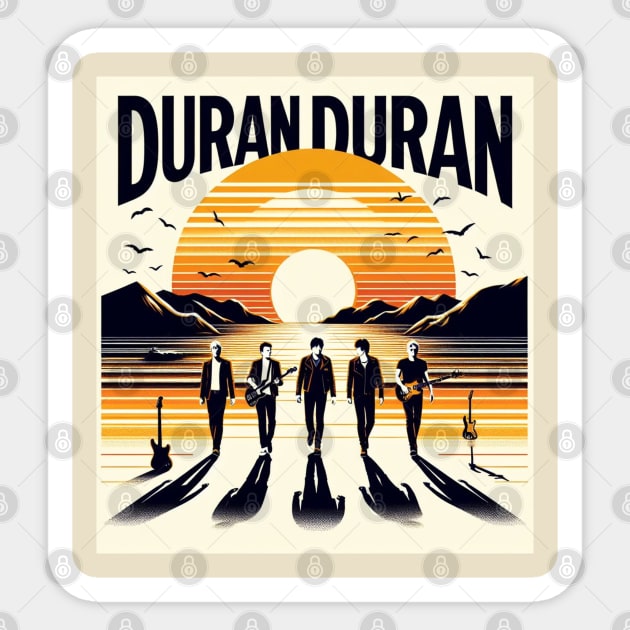 Duran Duran Retro Sticker by DarkWave